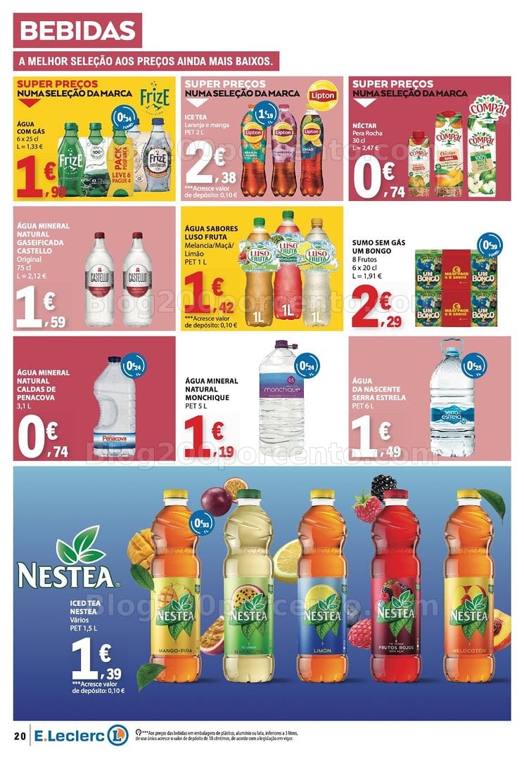 Antevisão Folheto E-LECLERC Promoções de 30 julho a 5 agosto